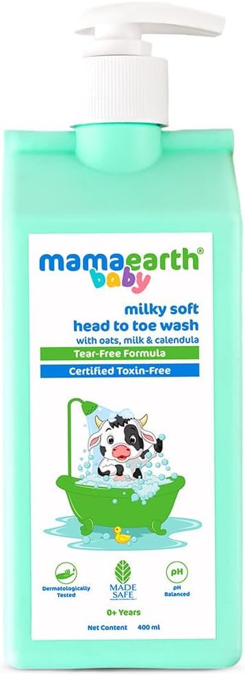 Mamaearth Baby Milky Soft 2-in-1 Body Wash & Shampoo - 400ml