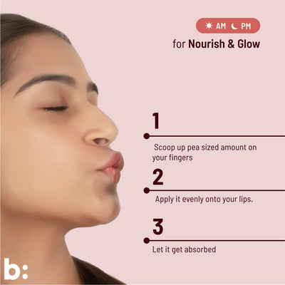 Biocule Glow Lip Balm - Squalane + Omega + Vitamin E, 12g - Image 3