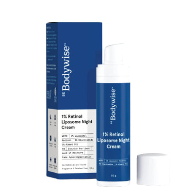 Be Bodywise Retinol Cream 1% - Fast Reduction in Fine Lines, 50g