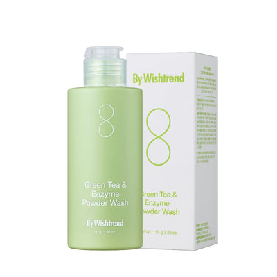 By Wishtrend Green Tea & Enzyme Powder Face Wash, 110g