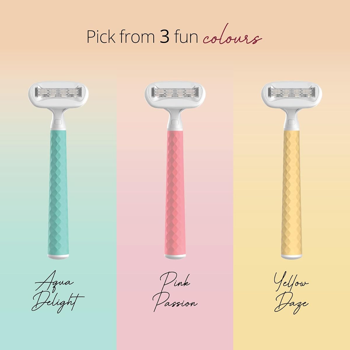 Carmesi Body Razor Swing with Moisture Ribbon and Vitamin E - Pink - Image 3