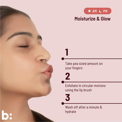 Biocule Glow Lip Scrub: Glabridin + Omega + Vitamin E - 12gm - Image 4