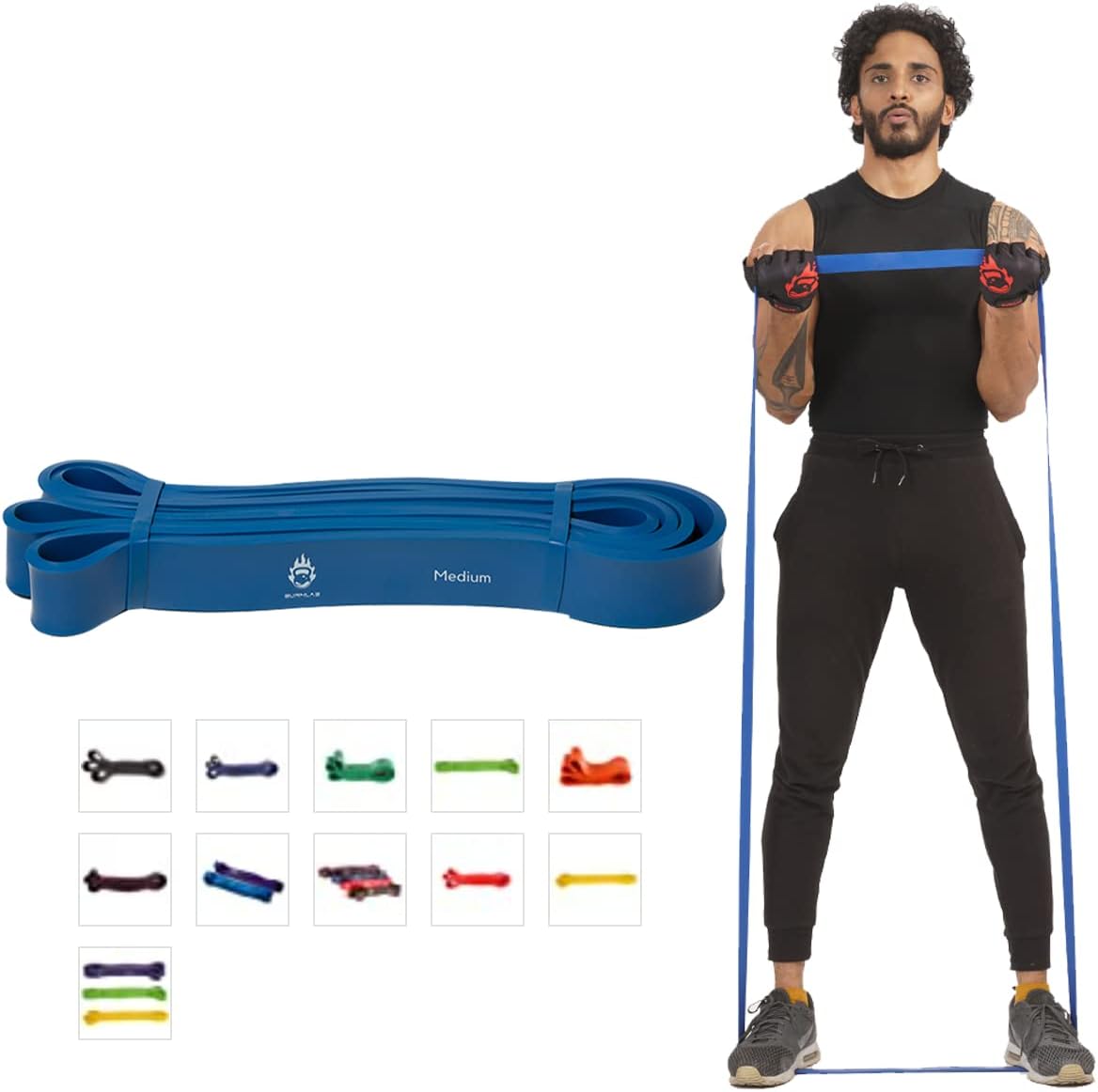 Burnlab Resistance Band, Use for Pull Up Assist M