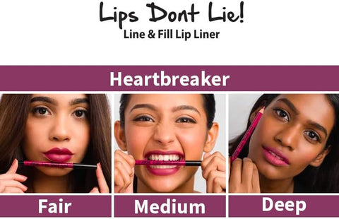 Nykaa lips Don't Lie Lip liner  Heart Breaker07