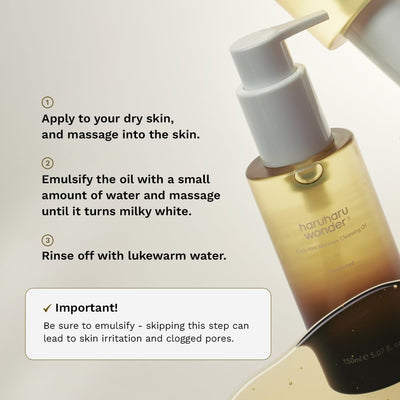 Haruharu Wonder Black Rice Moisture Deep Cleansing Oil, 150ml - Image 6