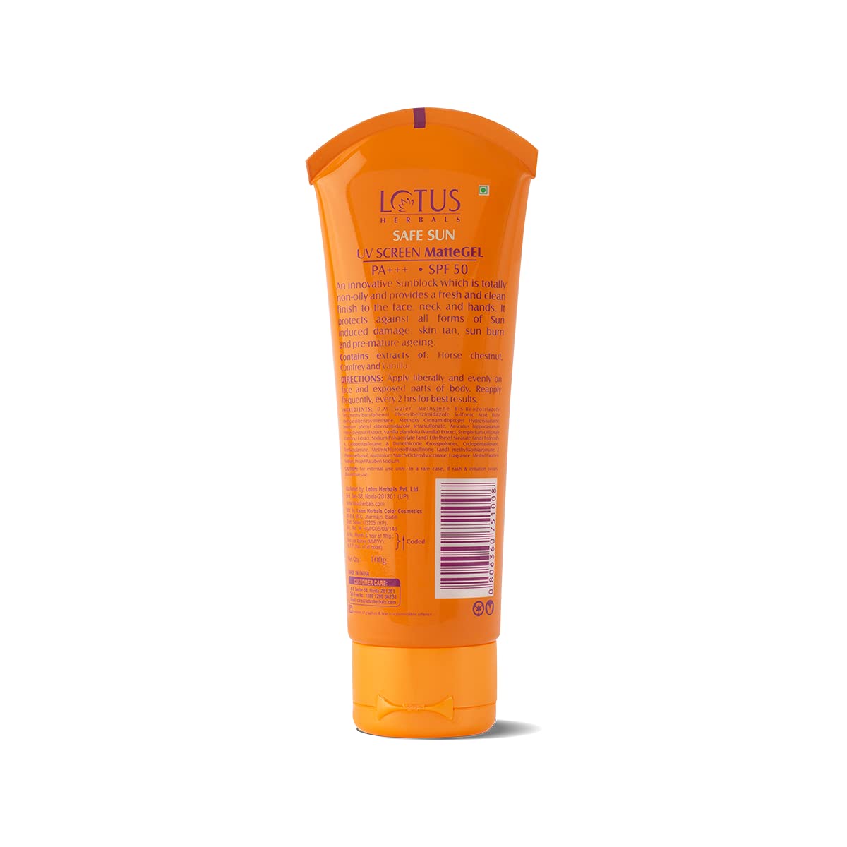 Lotus Herbal Safe Sun UV Screen Mattegel SPF-50 - 100g - Image 2
