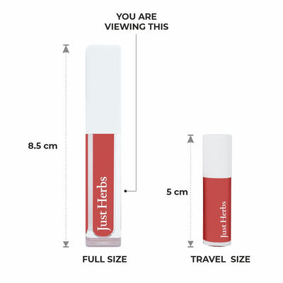 Just Herbs Ayurvedic Creamy Matte Liquid Lipstick Berry Nude - 15g - Image 3