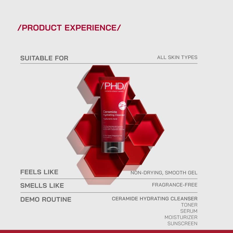 PHD Ceramide Hydrating Cleanser with Hyaluronic Acid - 100ml - Image 6