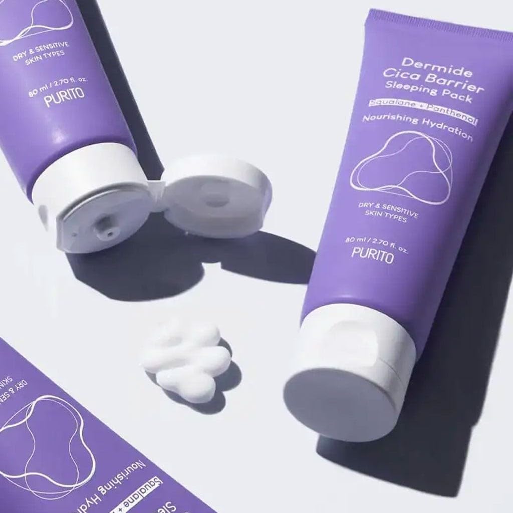 Purito Dermide Cica Barrier Sleeping Pack - Hydrating Overnight Mask - 70g - Image 2