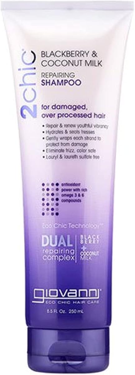 Giovanni 2Chic BlackBerry & Coconut Milk Repair Shampoo, 250ml