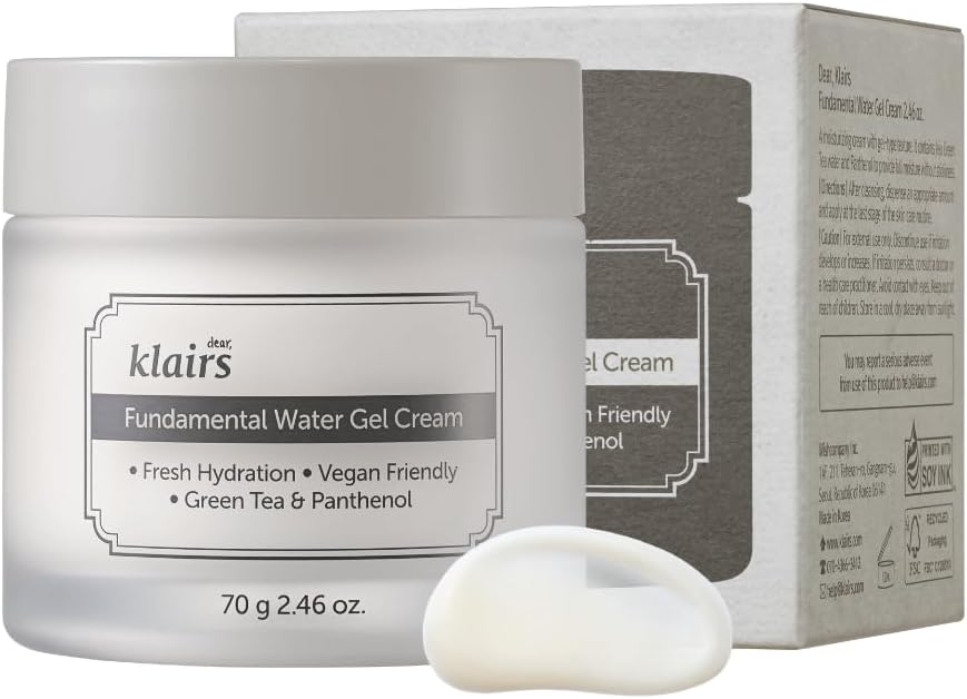 Dear Klairs Fundamental Water Gel Cream - Face Moisturiser, 70g