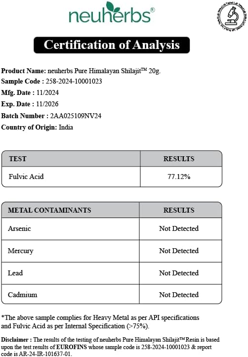 Neuherbs Pure Himalayan Shilajit Resin, Herbal & Ayurvedic, 20g - Image 4