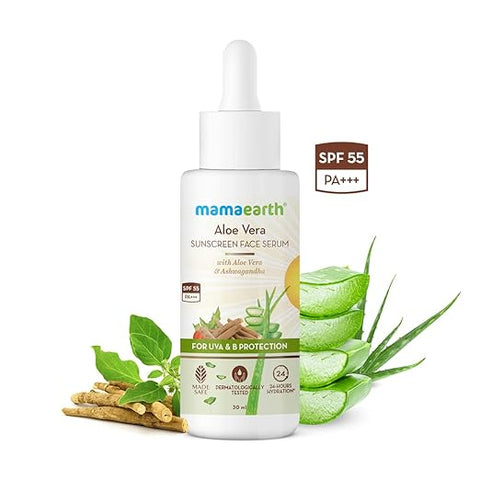 Mamaearth-Aloe Vera Sunscreen Face Serum 30 Ml