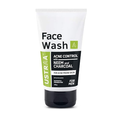 Ustra Face Wash for Acne Control with Neem & Charcoal - 100g