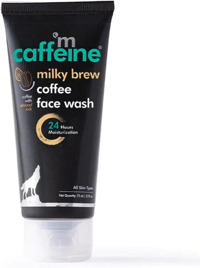 mCaffeine Milky Brew Face Wash, Facial Cleanser - 75ml