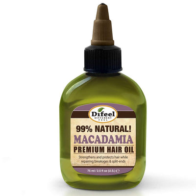 Difeel 99% Natural Macadamia Premium Hair Oil 75Ml