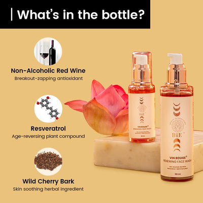 Bie BiE Vin Rouge Renewing Face Wash - 50 ml - Image 4
