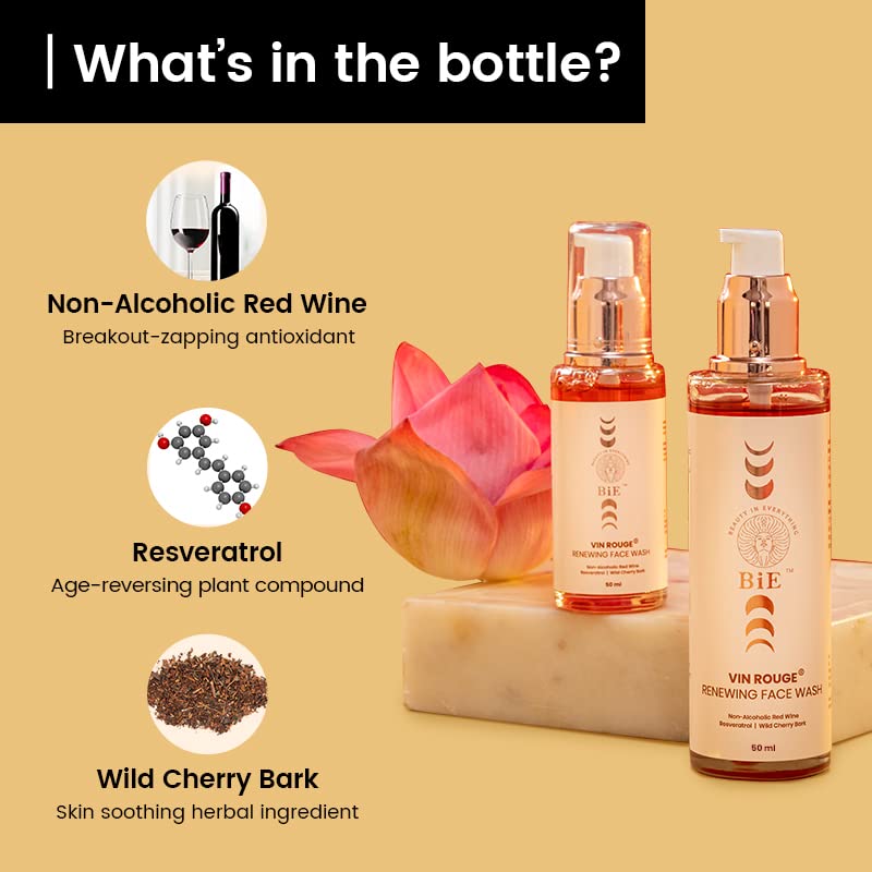 Bie BiE Vin Rouge Renewing Face Wash - 50 ml - Image 4