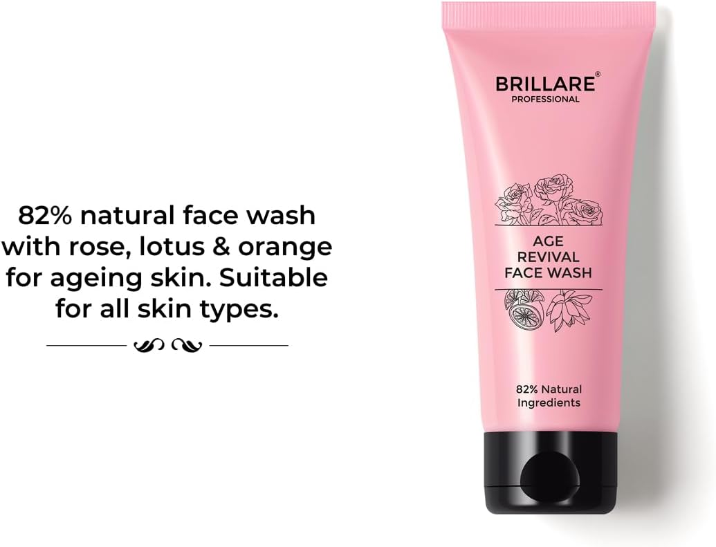 Brillaire Age Revival Face Wash with Rose, Lotus & Orange - 100ml - Image 2