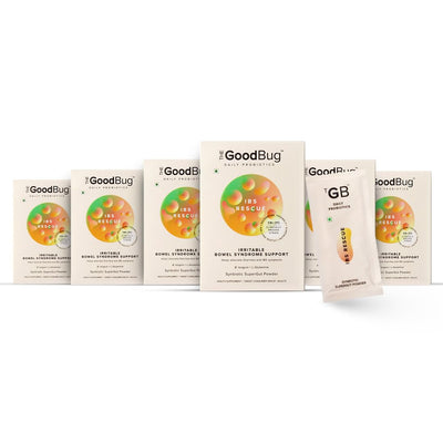 The Good Bug IBS Rescue C SuperGut Powder for Constipation Relief - 15 Days Pack (Pack of 6)