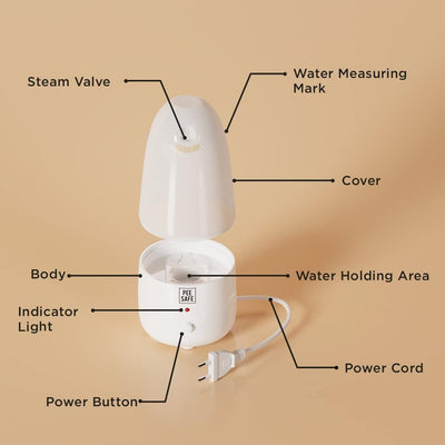 Pee Safe Menstrual Cup Steam Sterilizer - BPA Free, Auto Power Cut-Off - Image 8