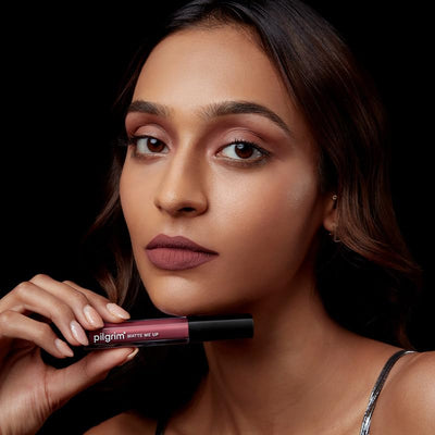 Pilgrim Liquid Matte Lipstick - Flirty Rose, Colour Cosmetics for Women - Image 7