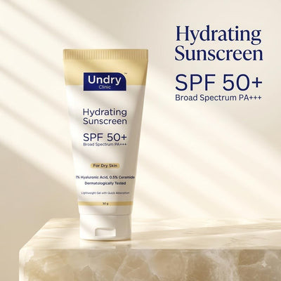 Undry Hydrating Gel Sunscreen SPF 50+ with Hyaluronic Acid & Ceramide - 50g - Image 2