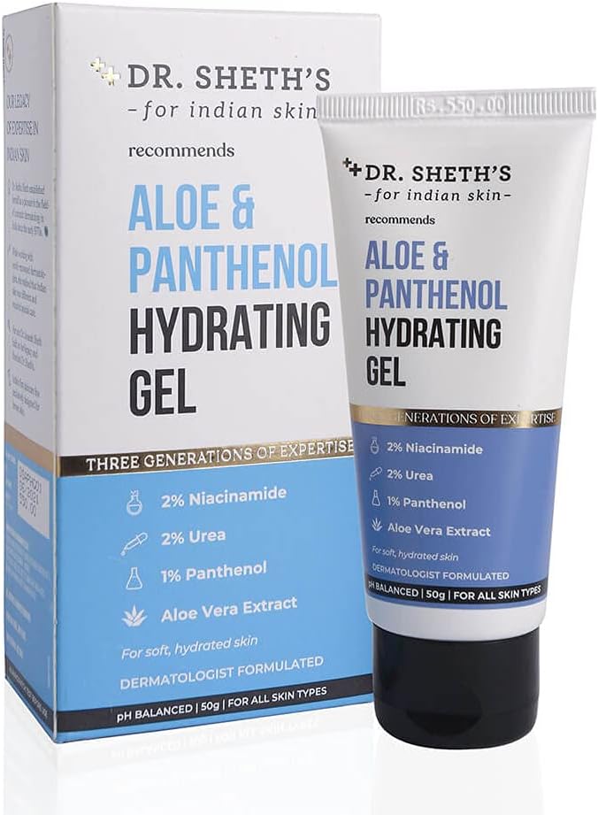 Dr. Sheth's Aloe & Panthenol Hydrating Gel-50g