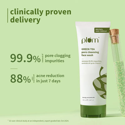 Plum Green Tea Pore Cleansing Face Wash - 100ml - Image 5