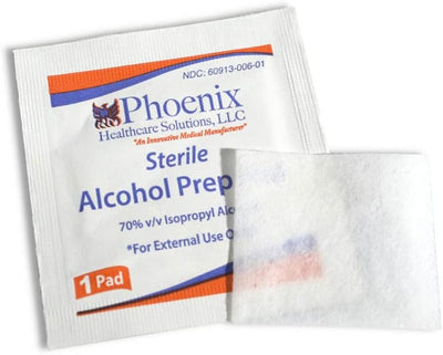 Combigen Alcohol Swabs - Sterile Pads, Pre-Injection Use - 100 Sachets - Image 2