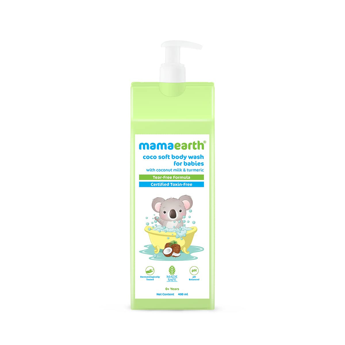 Mamaearth Coco Soft Body Wash For Babies With Coconut Milk & Turmeric - 400 ml