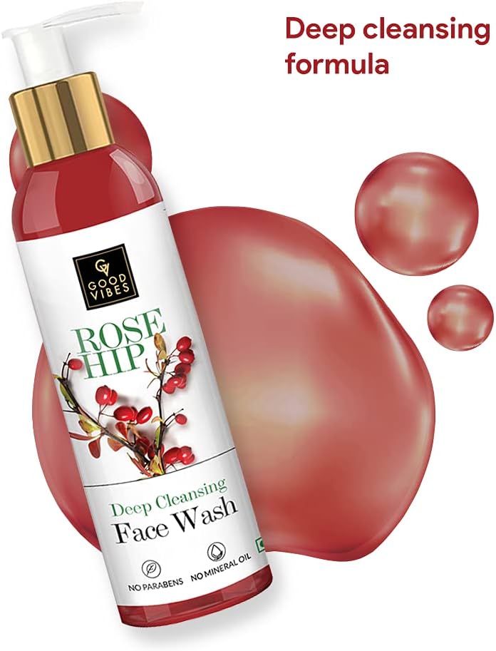 Good Vibes Rosehip Deep Cleansing Face Wash - 120 ml - Image 5
