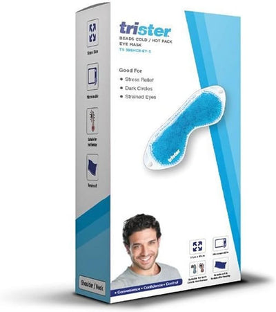 Trister Cold/Hot Pack Eye Mask - Bead-Filled, 17x17 cm, TS-598HCB-EY-S
