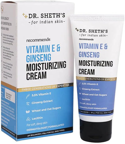 Dr. Sheth's Vitamin E and Ginseng Moisturizing Cream - 50 gm