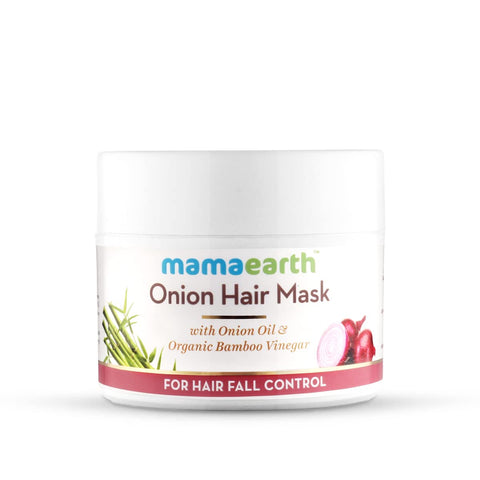 MAMAEARTH Onion Hair Mask For Hair Fall Control, 200 Ml