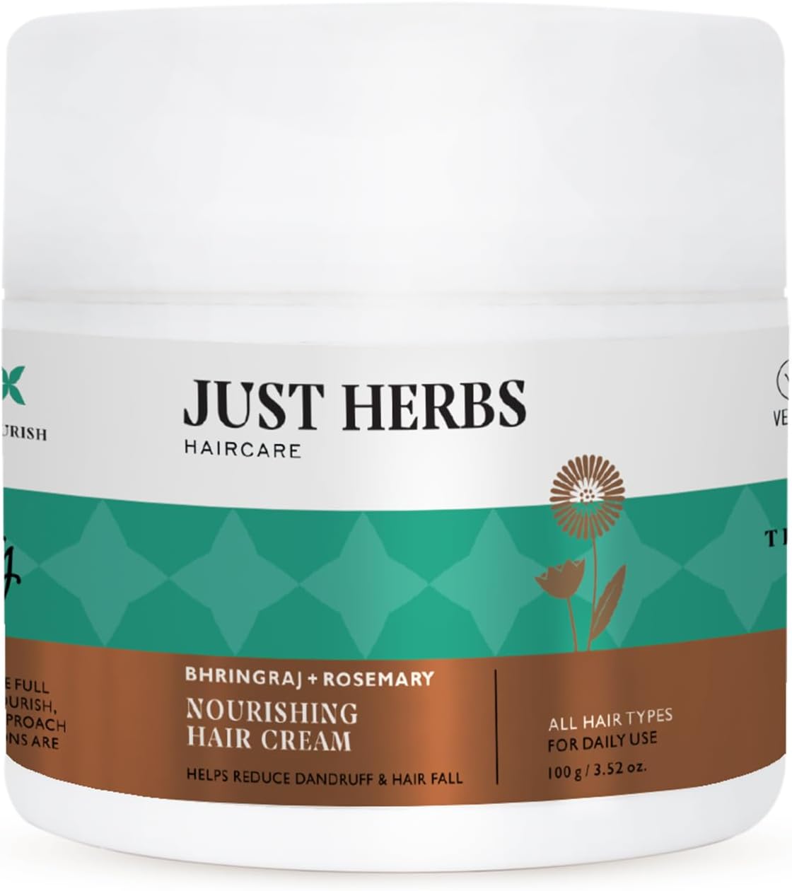 Just Herbs Bhringraj + Rosemary Nourishing Hair Cream, 100g