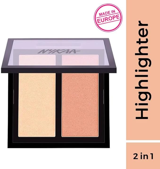 Nykaa Glow Getter Highlighting & Illuminating Duo 24K Glam, 01 - Image 2