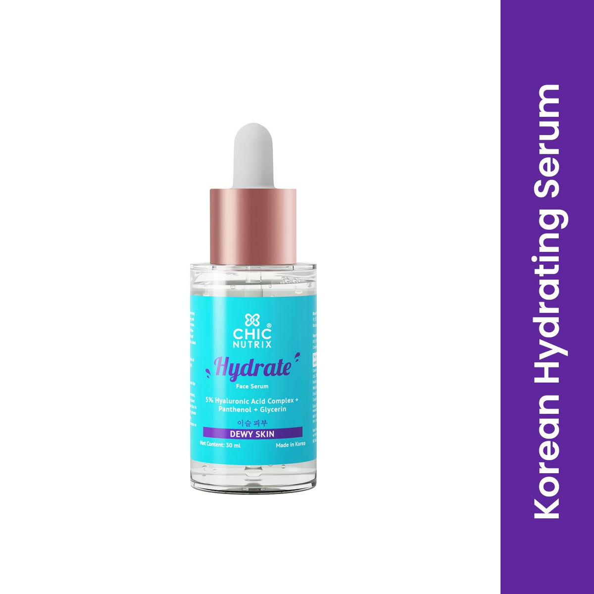 Chicnutrix Hydrate - Hydrating Face Serum, 30ml - Image 2