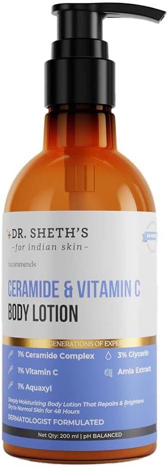 Dr. Sheth's Ceramide & Vitamin C Moisturising Body Lotion - 200ml