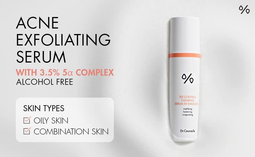 Dr.Ceuracle 5α Control Clearing Serum In Emulsion - Shine Control, 100ml - Image 3