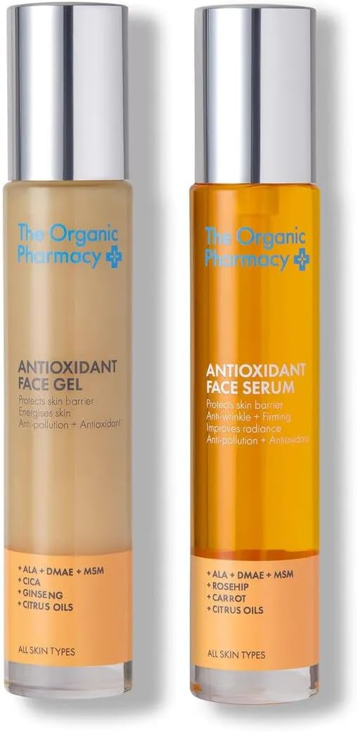 The Organic Pharmacy Antioxidant Duo - Face Serum & Face Gel 35ml Each