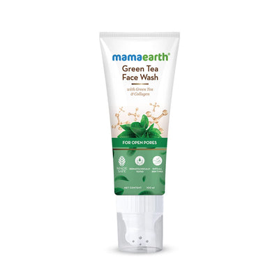 Mamaearth Green Tea Face Wash with Collagen for Open Pores - 100ml