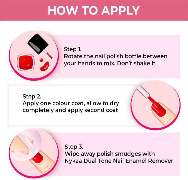 Nykaa Mirror Chrome Nail Lacquer Pink Pinwheel Shade No. 177 - 10 ml - Image 6