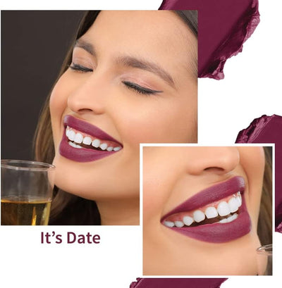 Nykaa So Creme! Creamy Matte Lipstick It's a Date - Colour Cosmetics - Image 4