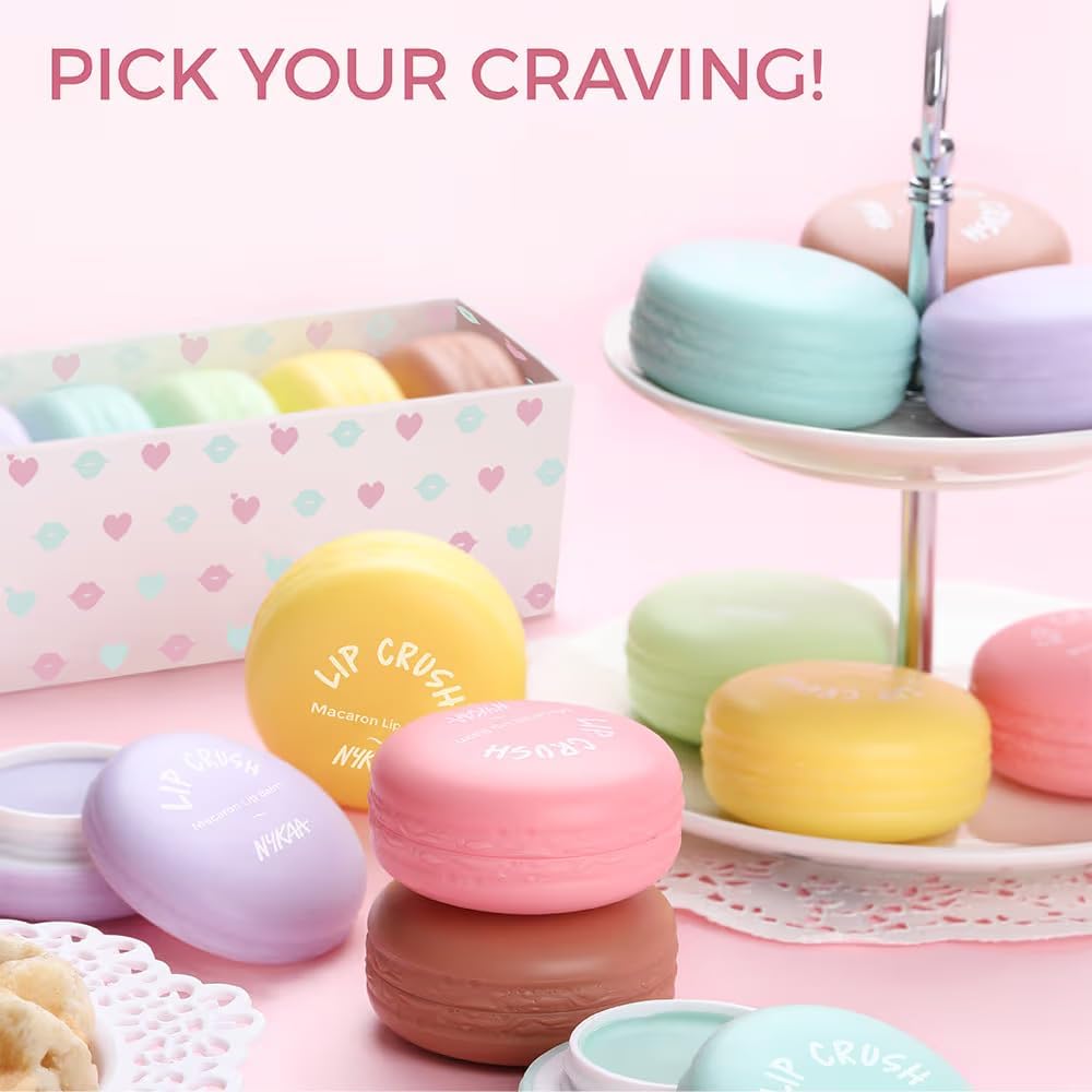 Nykaa Macaron Strawberry Lip Balm - Nourishing Colour Cosmetic, 6g - Image 5