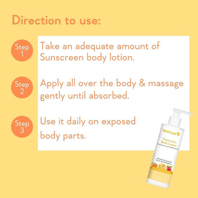 WishCare Sunscreen Body Lotion SPF 50 - PA+++ Broad Spectrum, 200ml - Image 5