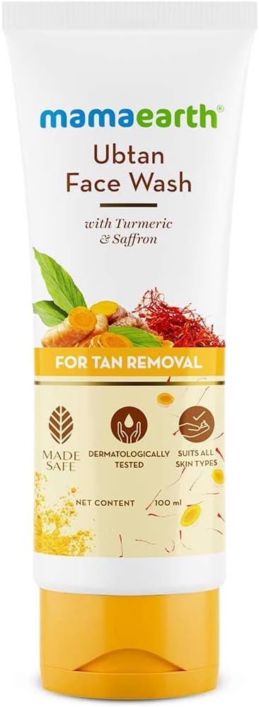 Mamaearth Ubtan Cleansing Milk, Turmeric & Saffron, 100ml