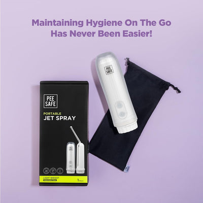 Pee Safe Portable Jet Spray - Compact Toilet Bidet with 140ml Tank - Image 2