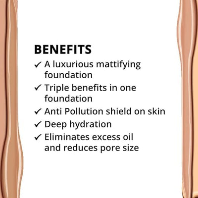 Nykaa SkinShield Anti-Pollution Matte Foundation Rose Beige 04 - 30ml - Image 5