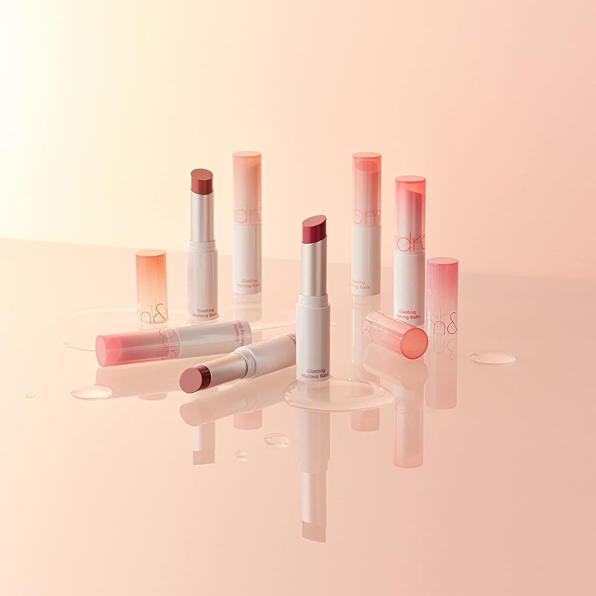 Rom&Nd Glasting Melting Balm 02 Lovey Pink - Vegan Tinted Lip Balm with Moisturising Oil, 3.5g - Image 5